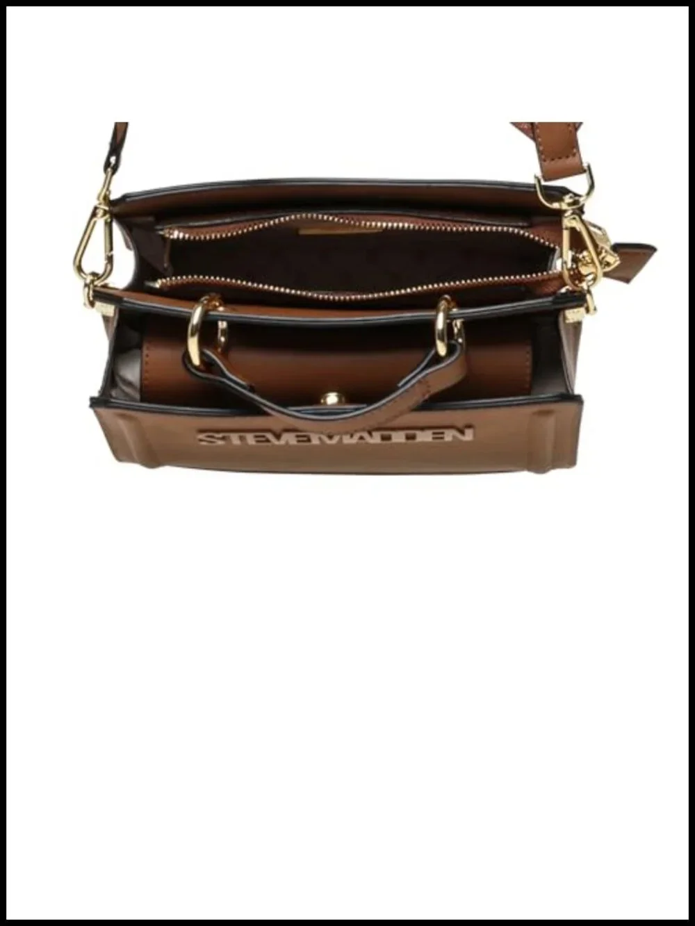 Steve Madden Evelyn Satchel Top Handle Removable Crossbody Strap